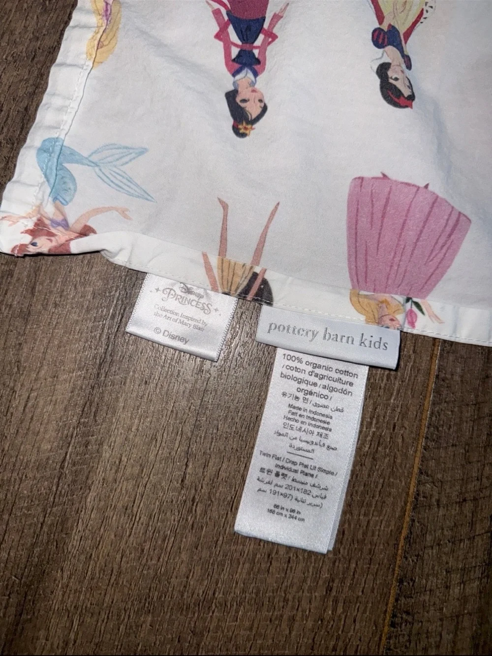 Pottery Barn Kids Disney Princess Twin Sheet